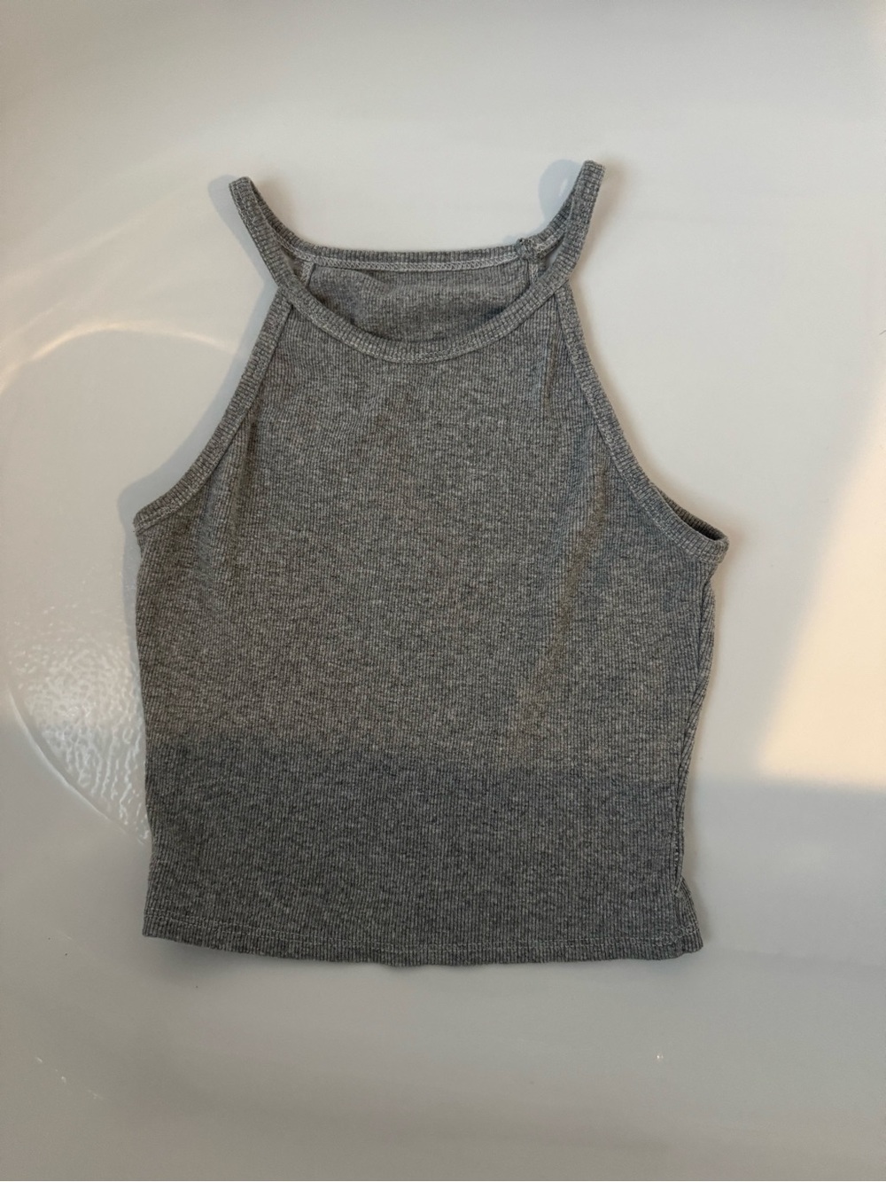 Heathered grey tank top
